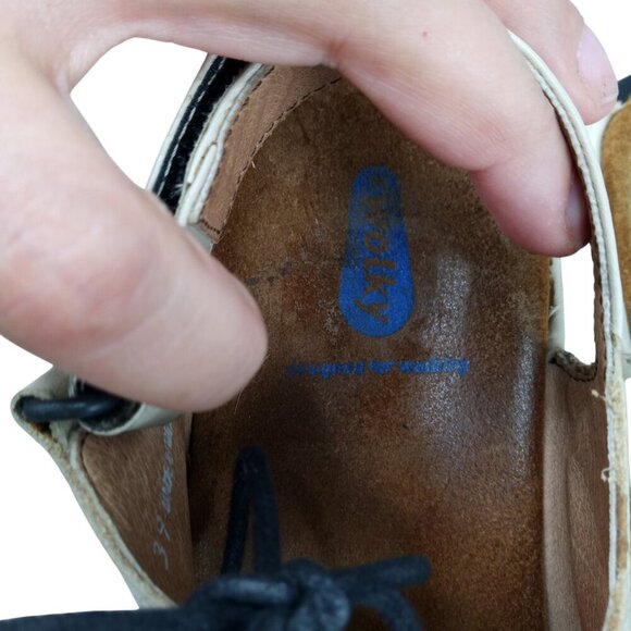 Wolky Kite Ghillie Lace Up Comfort Sandals Size 39 US 8 Beige Leather Adjustable - Picture 10 of 14